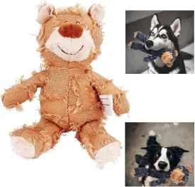2023 New Indestructible Robust Bear-large Size-Dogs Toys, Dog Companion for Heavy Chewers, Durable Squeaky Dog Toys for Heavy Chewers, Plush Dog Toy, Interactive Dog Toys for Boredom (C-Brown)