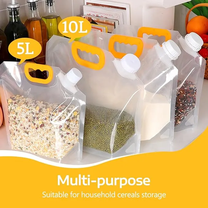 4Pack Collapsible Emergency Outdoor Folding Water Jug Container Bag Freezable, BPA Free Plastic Water Storage Cube for Camping Riding Mountaineer Backpacking, Food Grade
