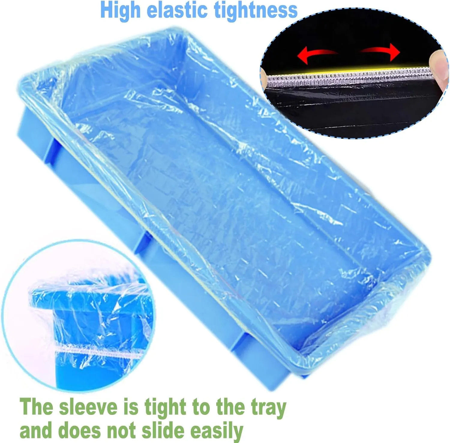50Pcs Large Rabbit Cage Liner Disposable Bunny Cage Liner Bag 34'' X 22''- Clear Elastic Pet Toilet Film Small Animal Tray Covers for Bunnies Ferrets Chinchillas Birds - Leak Proof & No Mess