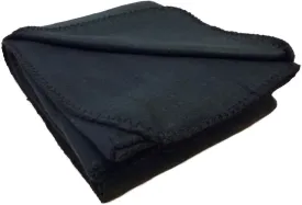 Anico Cozy Polar Fleece Blanket  50" x 60" Soft Black Throw Blanket for All Seasons