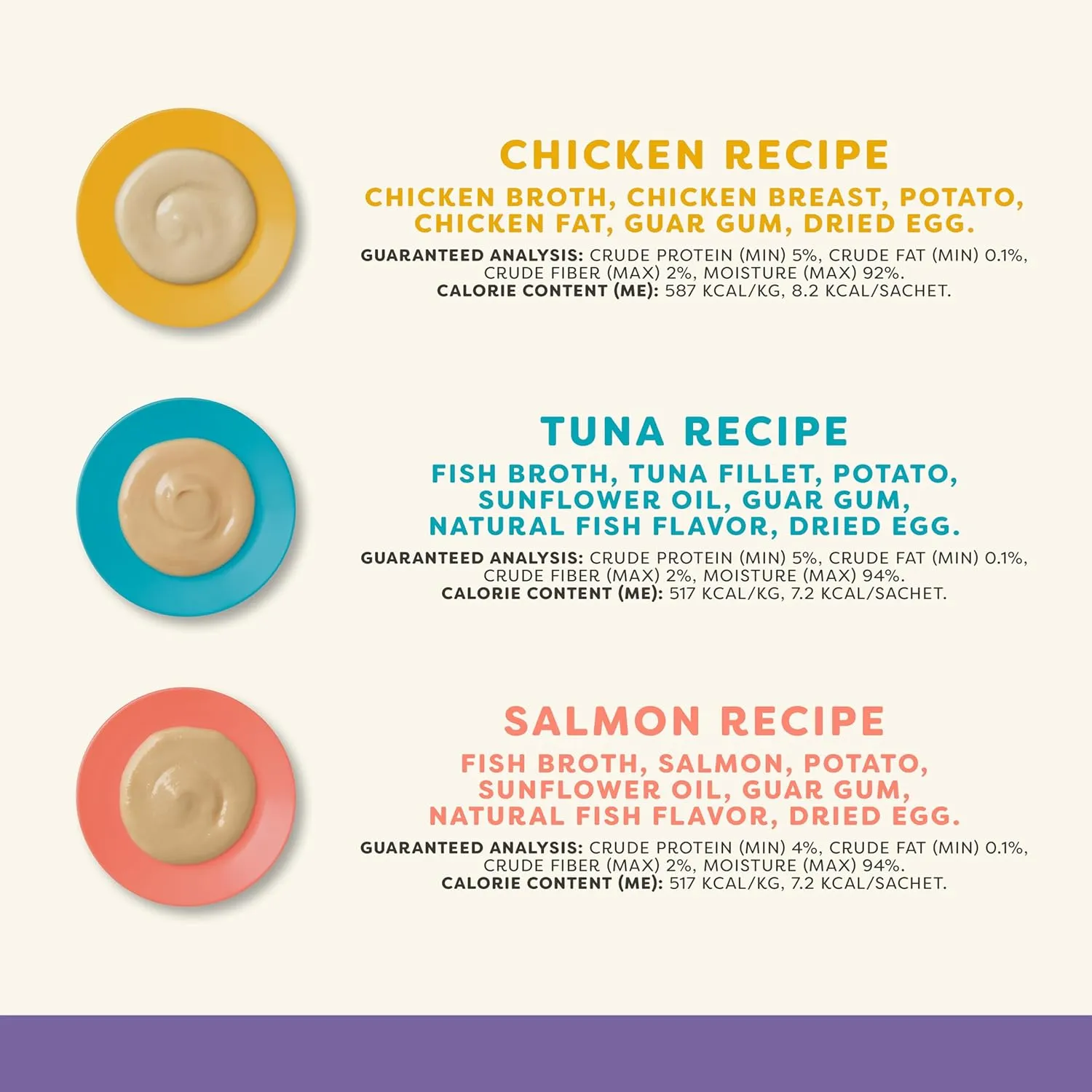 Applaws Lickable Cat Treats, Natural Grain-Free Pure, Limited Ingredient, Variety of Chicken, Tuna, & Salmon Squeeze Up Cat Treats (60 x 0.5 oz Sachets)