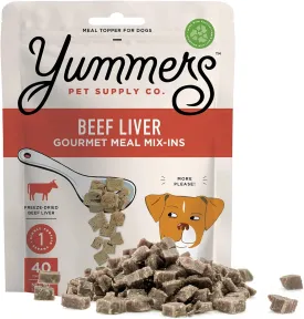 Beef Liver Meal Mix-Ins, 2.5 oz - Flavor Dog Food Topper for Dry Food - Premium Add Ins, Meal Toppers, Treat Mix - Freeze-Dried for Maximum Flavor - All-Natural & Free of Preservatives