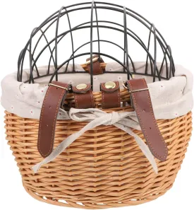 BESPORTBLE Removable Bike Frame Bag for Pets Easy Install Front Carrier Basket Quick Release Handlebar Mount Strong Load Bearing Versatile Use for Food Pets Stylish Bike Decoration