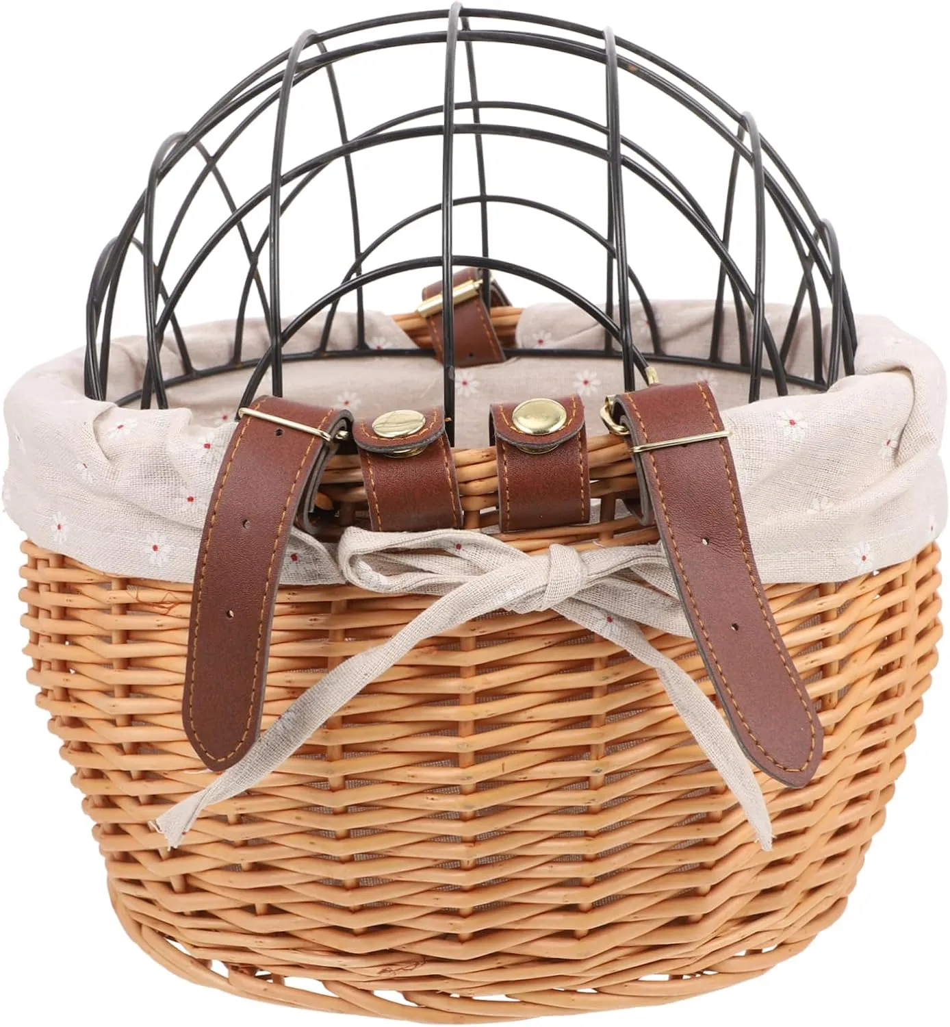 BESPORTBLE Removable Bike Frame Bag for Pets Easy Install Front Carrier Basket Quick Release Handlebar Mount Strong Load Bearing Versatile Use for Food Pets Stylish Bike Decoration