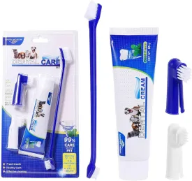 Best Dog Toothbrush & Toothpaste Kit for Sussex Spaniel and Other Sporting Dogs Dogs - Natural Ingredients Reduce Plaque, Whiten Teeth, Freshen Breath