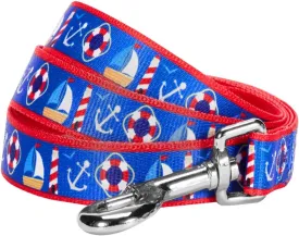 Blueberry Pet Essentials 2 Patterns Peace Bon Voyage Nautical Blue Dream Designer Dog Leash, 5 ft x 5/8", Small, Durable Leashes for Dogs