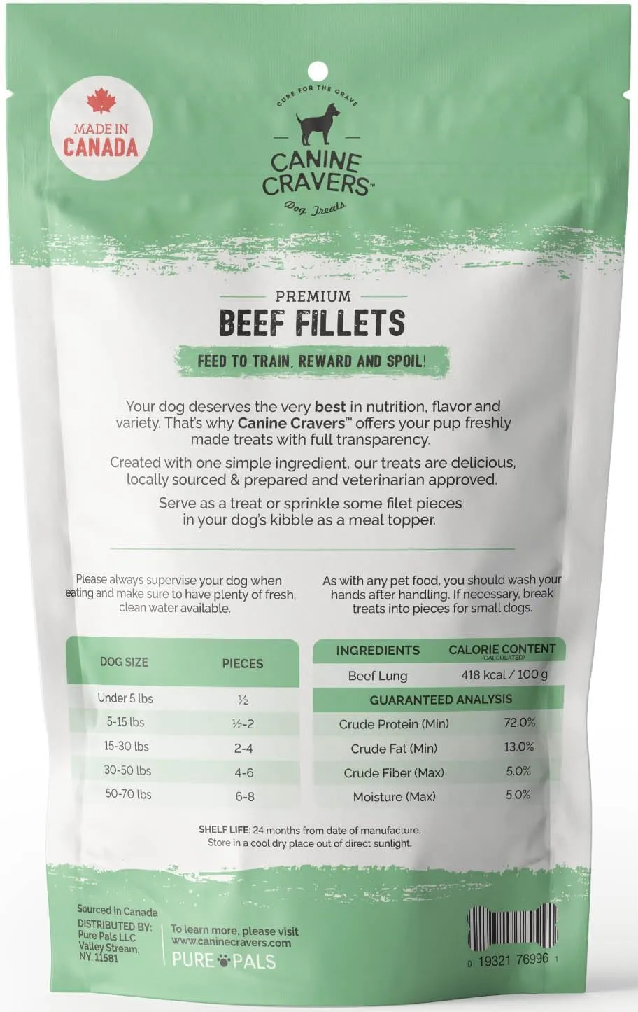 Canine Cravers Single Ingredient Dog Treats  Healthy and Nutritious Human Grade Air Dried Hypoallergenic Pet Food - Grain Free, Gluten Free and No Soy  100% All Natural Variety 3 Pack
