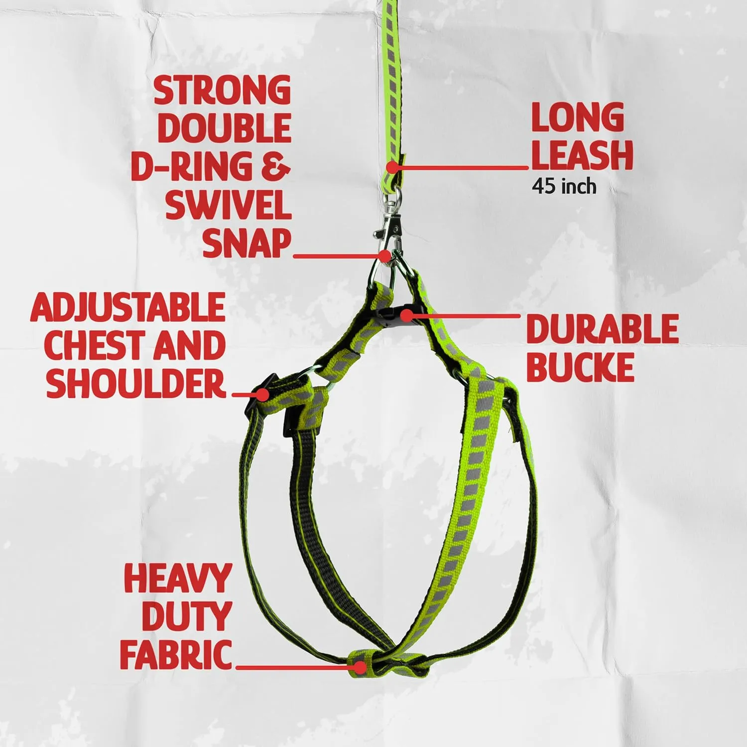 Cat Harness and Leash Set with Reflective Strip, Thin Cat Harness Escape Proof with Leash, Step-in, Adjustable, Indoor Outdoor, Easy-to-Put-On