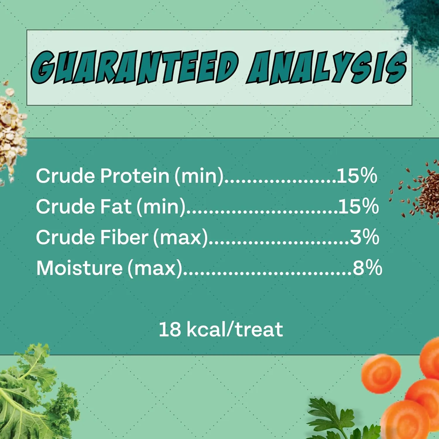 Chippin Dog Treats, Healthy Ingredients, Kale, Carrots, Spirulina, for Small, Medium, Large Dogs, Puppies, Seniors, Birthday Gift, Dog Training, Hypoallergenic, Made in USA, Training Treat