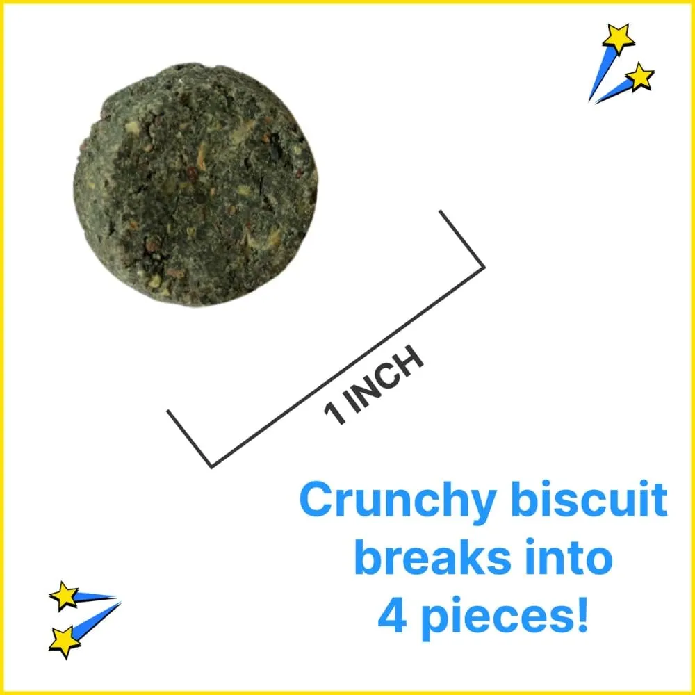 Chippin Dog Treats, Healthy Ingredients, Kale, Carrots, Spirulina, for Small, Medium, Large Dogs, Puppies, Seniors, Birthday Gift, Dog Training, Hypoallergenic, Made in USA, Training Treat