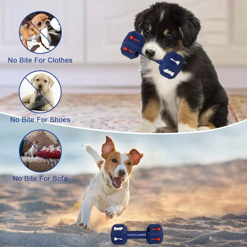 Dog Chew Toys for Aggressive Chewers,Food Grade Non-Toxic Dental Pet Toy,Tough Durable Indestructible Dog Toys for Small Dogs.Blue8IB-15IB