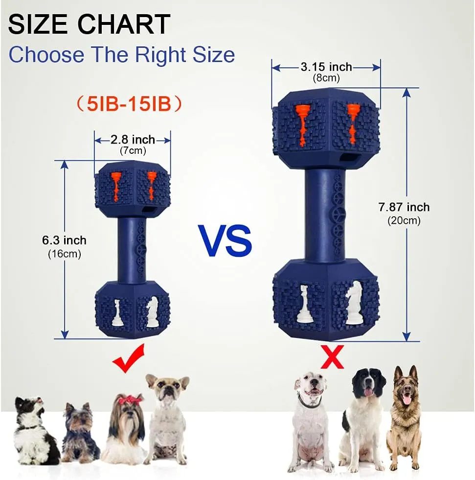 Dog Chew Toys for Aggressive Chewers,Food Grade Non-Toxic Dental Pet Toy,Tough Durable Indestructible Dog Toys for Small Dogs.Blue8IB-15IB