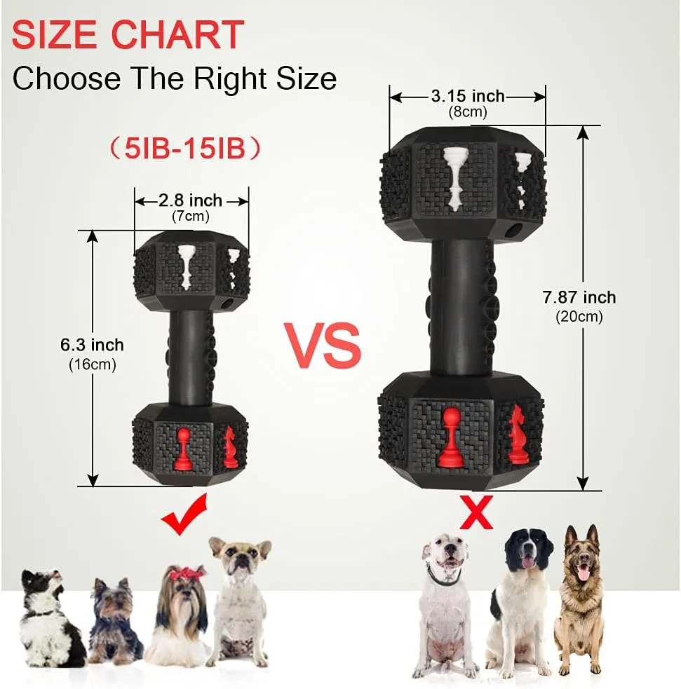Dog Chew Toys for Aggressive Chewers,Food Grade Non-Toxic Dental Pet Toy,Tough Durable Indestructible Dog Toys for Small Medium Dogs.Black8IB-15IB