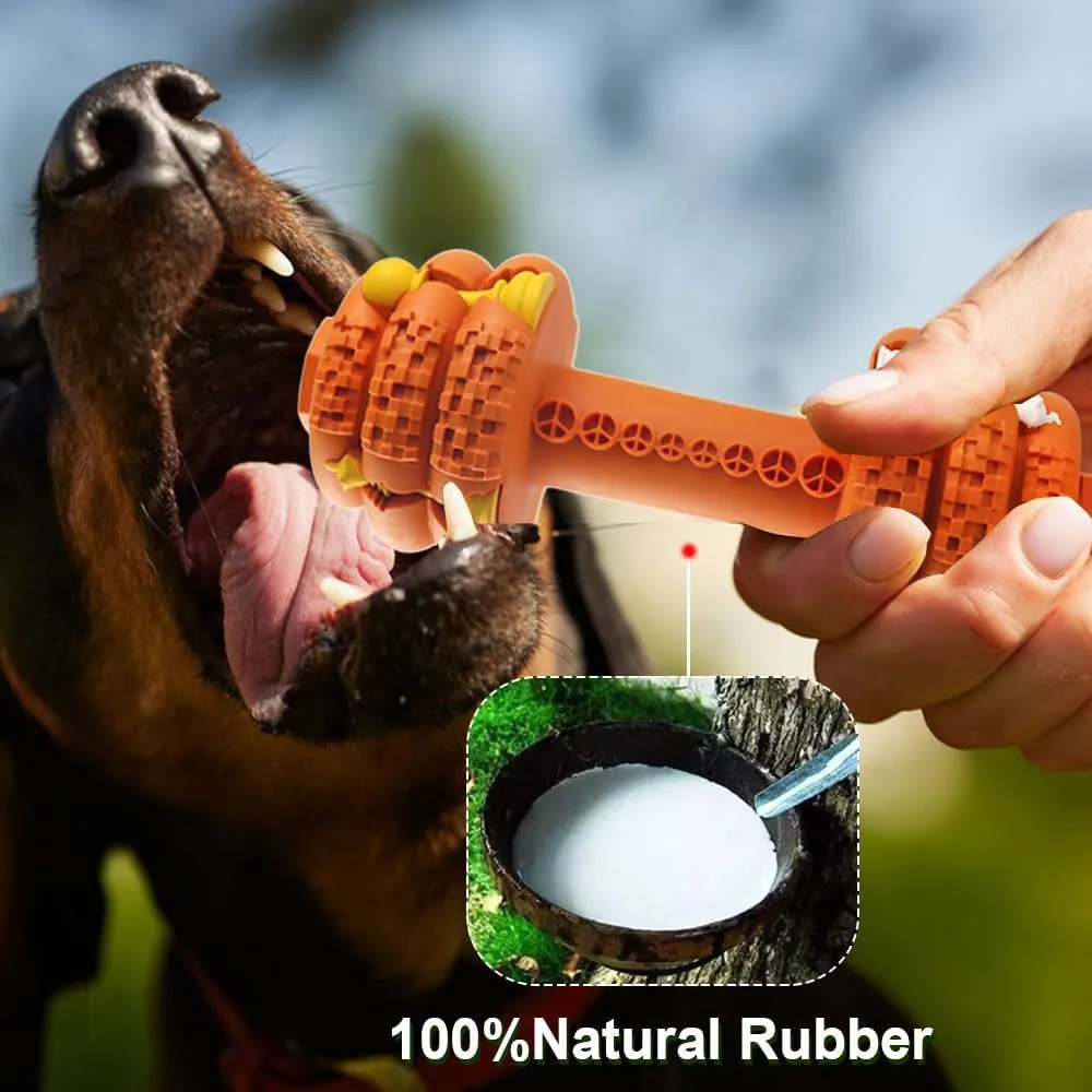 Dog Chew Toys for Aggressive Chewers,Food Grade Non-Toxic Dental Pet Toy,Tough Durable Indestructible Dog Toys for Small Medium Dogs.Orange8IB-15IB