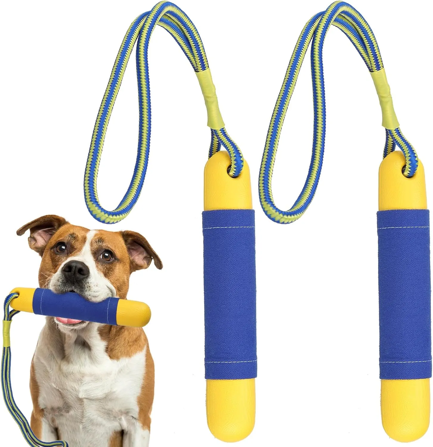 Dog Pool Toys Float on Water, Interactive Fetch Toy for Training Retrieving Bumper Outdoor Backyard Summer 2 Pack