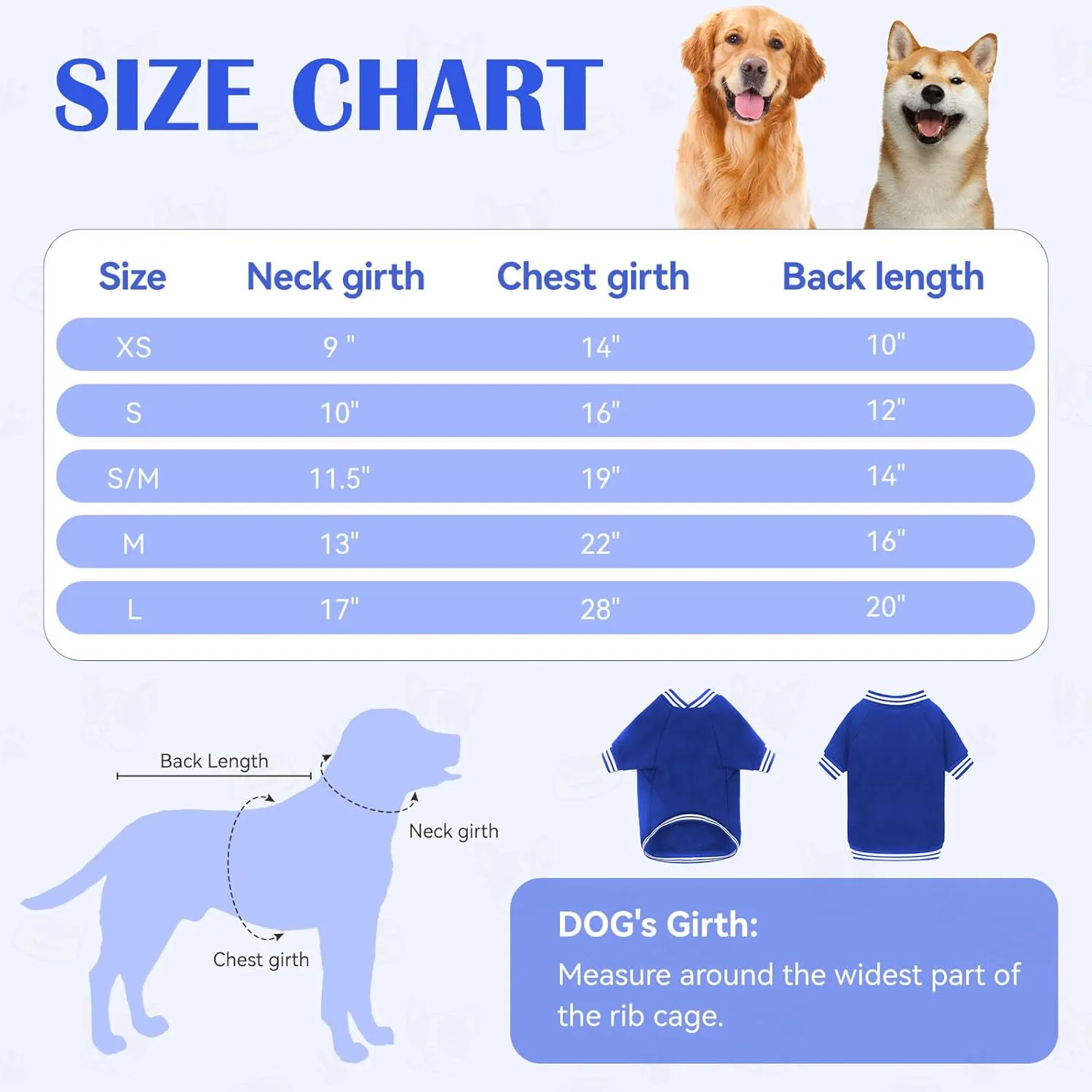 Dog Sweater Dog Clothes Brushed Fleece Baseball Jacket Soft Warm Dog Sweatshirt Dog Sweaters for Small Dogs Puppy Sweater Boy Girl Pet(Blue-XS)