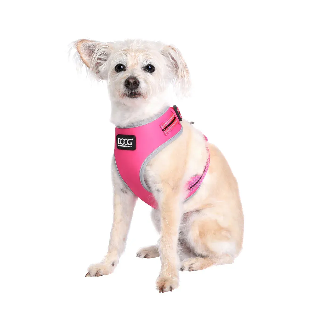 DOOG Neoflex Neoprene Lady Neon Pink Dog Harness Extra Large^^^