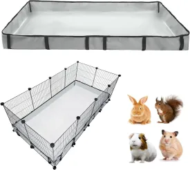 DZWLKJ Guinea Pig Cage Liner Tarp Bottom Waterproof and Washable Base Also for Rabbits, Bunny, Chinchesillas, Hedgehog, Ferrets and Other Small Animals(24x48 inches)