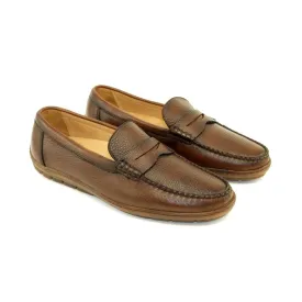 Edmond Deerskin Loafer in Antique Honey by Alan Payne Footwear