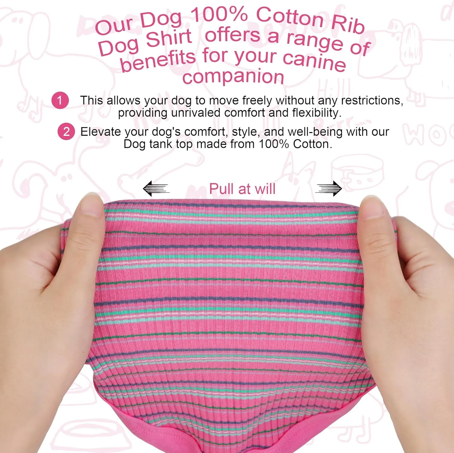 Elevate Your Pet's Comfort and Fashion: Premium 100% Cotton Rib Dog Shirt Vest for Small Breeds Like Chihuahuas, Yorkies, and Puppies .Year-Round Style with Tank-Style Puppy Attire Green Medium