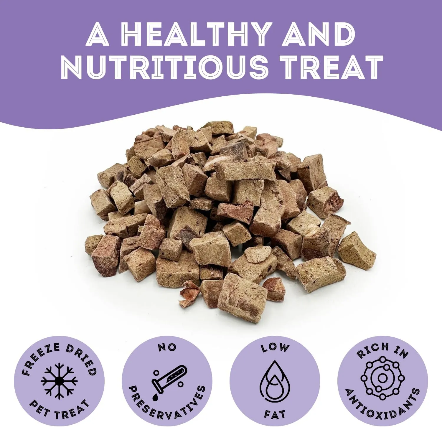 Freeze Dried Beef Liver Treats for Dogs & Cats (1.76 oz, Pack of 1) - Single Ingredient Flash Frozen to Maintain Nutrients Vitamins and Healthy Oils