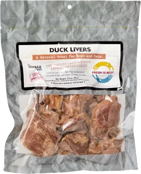 Fresh Is Best - Freeze Dried Healthy Raw Meat Treats for Dogs & Cats - Duck Livers