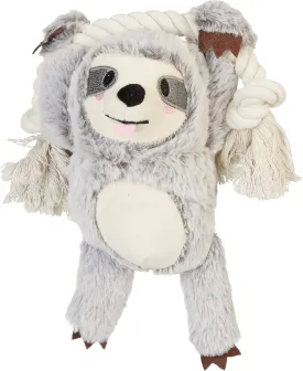 Fringe Studio Dog Toy, Girlie Sloth On A Rope Plsh Pet Toy (289372), 1 Count (Pack of 1)