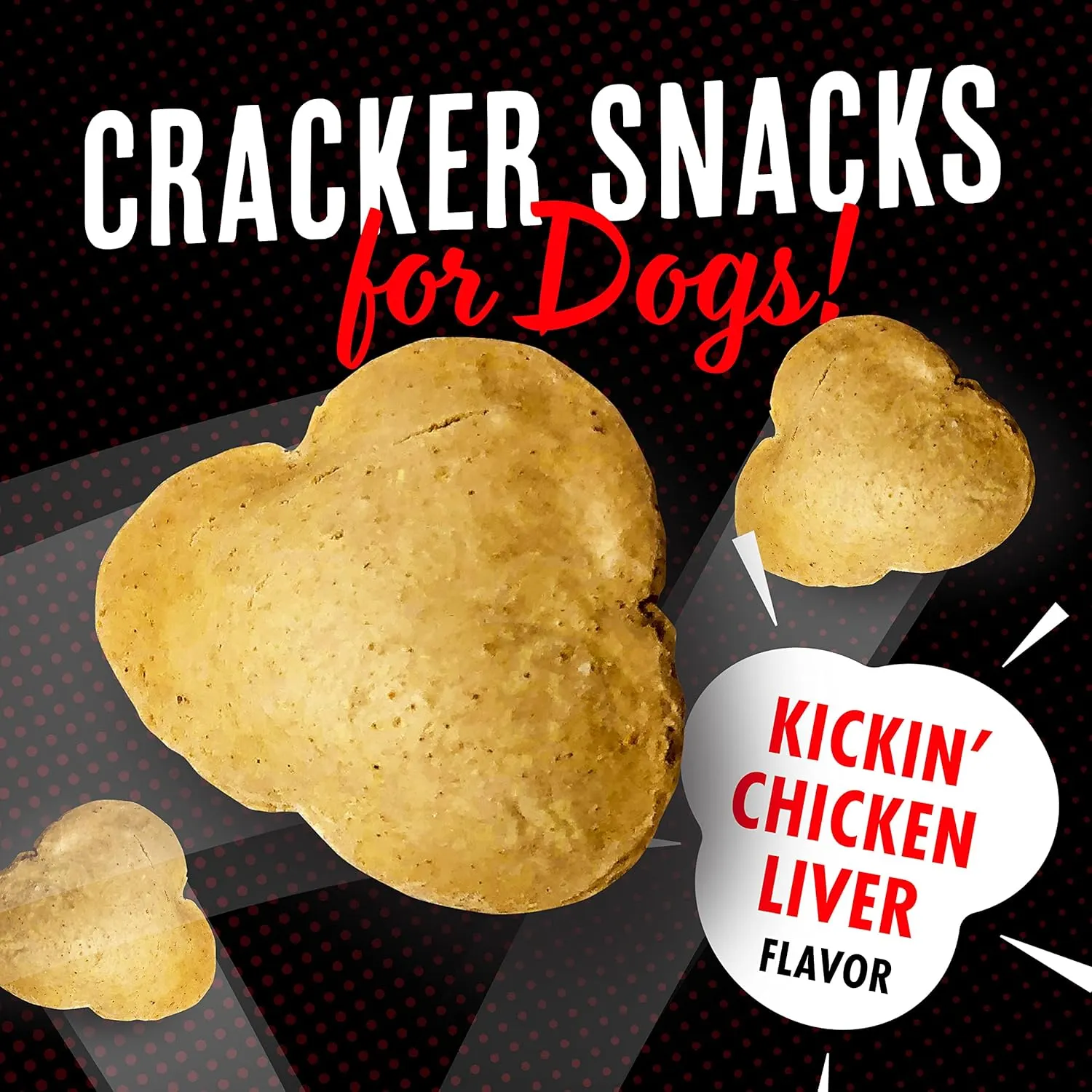 Fromm Pop'etts Kickin' Chicken Liver Cracker Dog Snacks - Premium Dog Treats - Liver Recipe - 6 oz