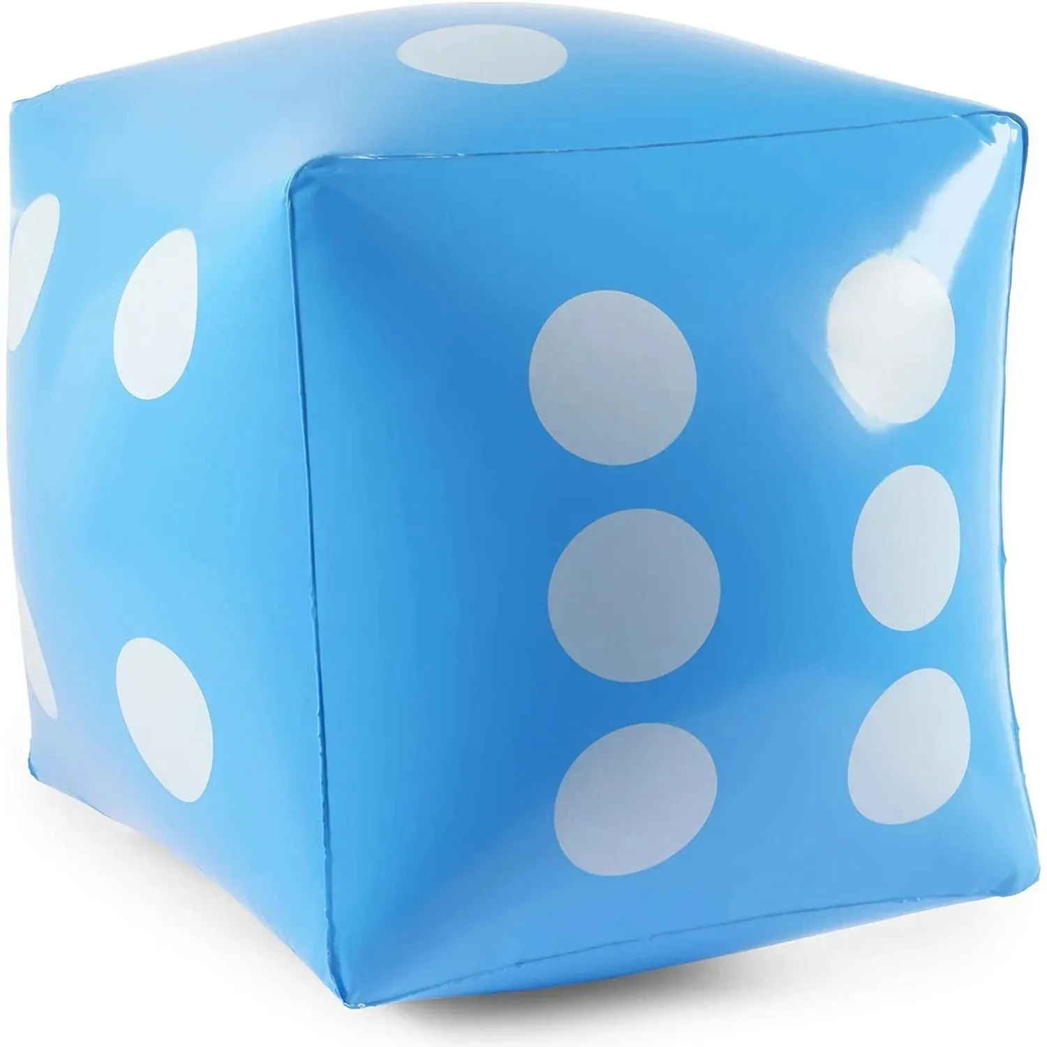 Giant inflatable dice with pump set of giant cubes in 3 colors (12 inches, 9 pieces) Blue Panda