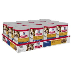 Hills Science Diet Adult 7  Chicken and Barley Entree Canned Dog Food 370g x 12