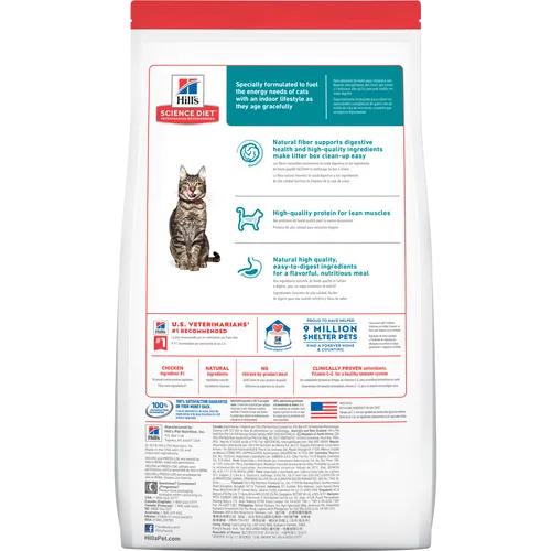 Hill's Science Diet Adult 7  Indoor Chicken Recipe Cat Food