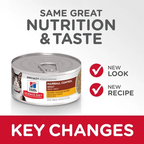 Hill's® Science Diet® Adult Hairball Control Savory Chicken Entrée Cat Food