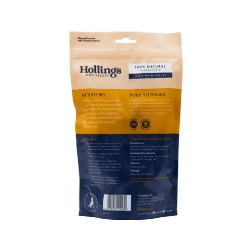 Hollings Dried Sausage Dog Treat 200g