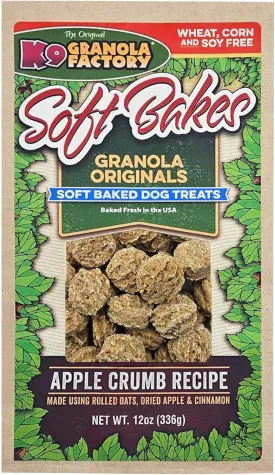 K9 Granola Factory Soft Bakes, 12 Ounce (12 Ounce (Pack of 1), Apple Crumb)