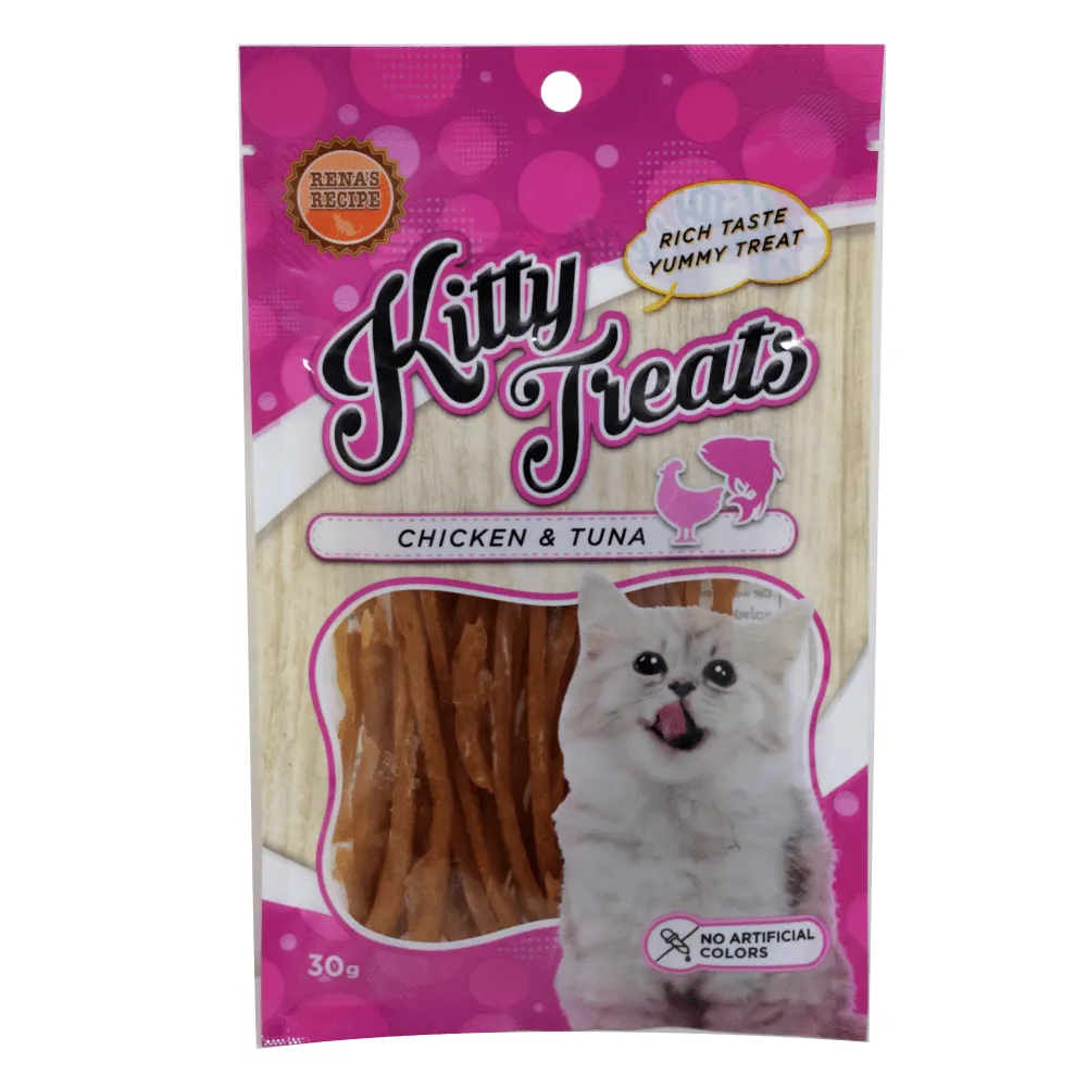 Kitty Treats Soft Chicken & Tuna and Chicken Sushi Cat Treats Combo