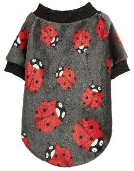 KUTKUT Small Dogs Puppy Cats Warm Clothes, Cute Bee Pattern Breathable Round Neck Flannel Fleece Pullover, Winter Shirt for Yorkii, Maltese, Mini Pom Small Dogs