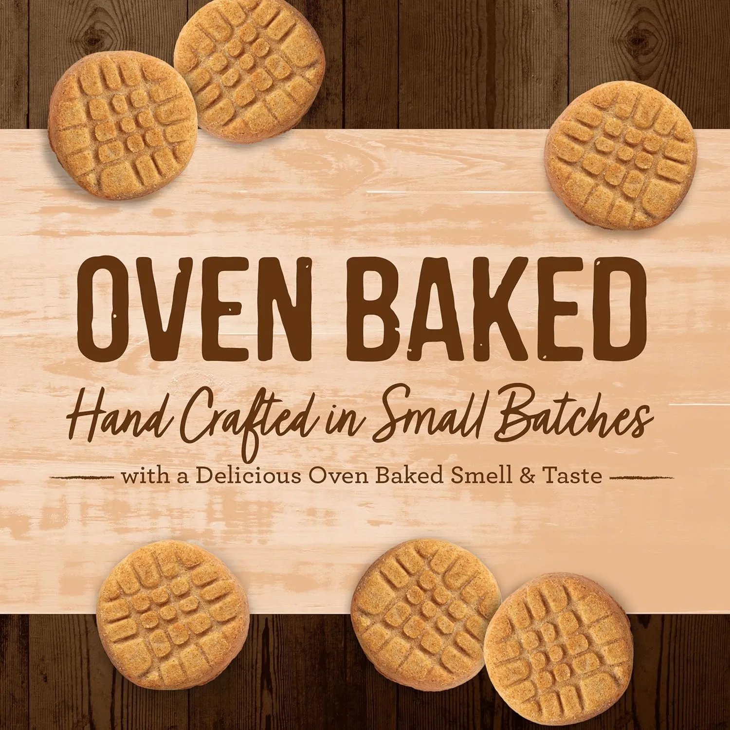 Merrick Oven Baked Dog Treats, Natural Cookies For Dogs, Pawsome Pnut Butter Cookie With Real Peanut Butter - 11 oz. Bag
