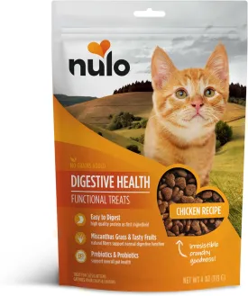Nulo Digestive Health Functional Treats Grain-Free with BC30 Probiotic Chicken Recipe for Cats & Kittens 4oz