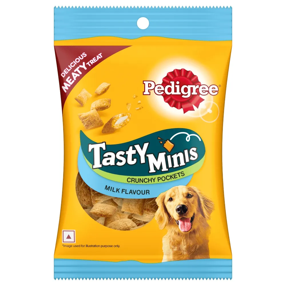 Pedigree Milk Flavour Tasty Minis Crunchy Pockets Dog Treats (Buy 1 Get 1) (Limited Shelf Life)