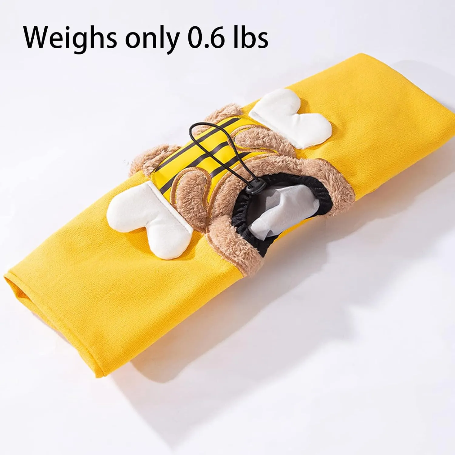 Pet Canvas Shoulder Carrying Bag, Cute Bee Shaped Cat Carrier, S Size Portable Kitten & Puppy Tote, Cozy Carriers for Small Dogs, Cats, and Pets, Handbag for Outdoor, Shopping, and Camping