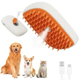 Pets Steam Brush Spray Massage Comb Grooming Tools