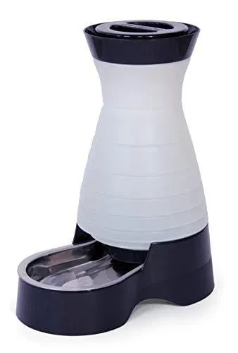 PetSafe Healthy Pet Water Station, Dog and Cat Water System with Stainless Steel Bowl, Medium, 128 oz.