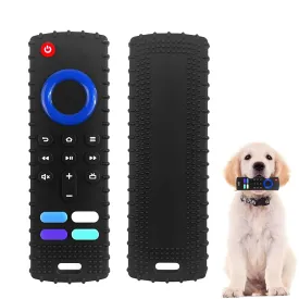 Puppy Toys for Teething, Remote Control Teether for Small Dogs,Puppy Teething Toy for Boredom & Stimulation,BPA-Free (Black01)