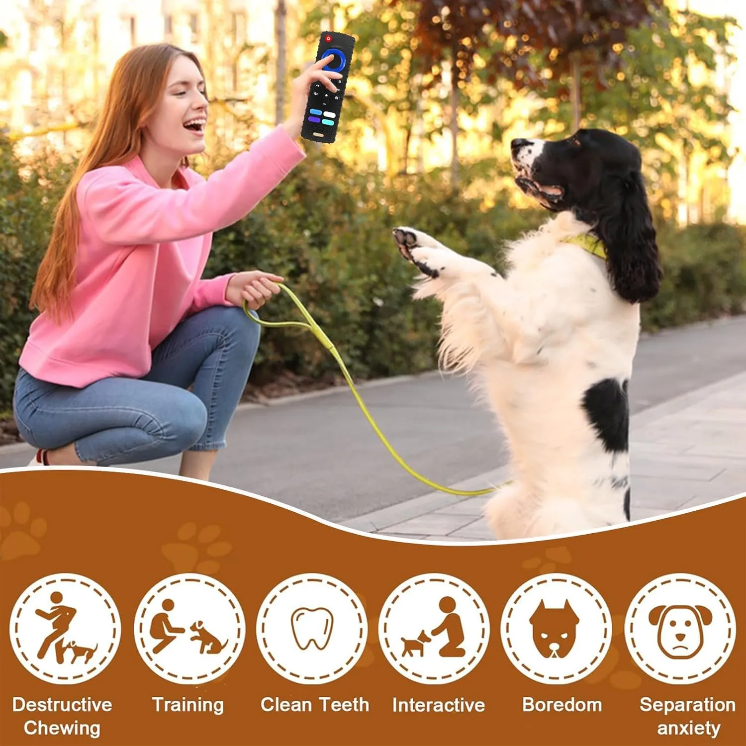 Puppy Toys for Teething, Remote Control Teether for Small Dogs,Puppy Teething Toy for Boredom & Stimulation,BPA-Free (Black)