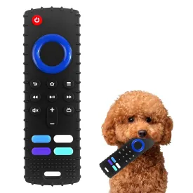 Puppy Toys for Teething, Remote Control Teether for Small Dogs,Puppy Teething Toy for Boredom & Stimulation,BPA-Free (Black)