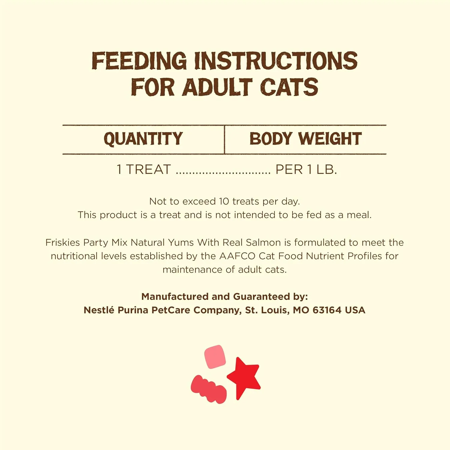 Purina Friskies Natural Cat Treats, Party Mix Natural Yums With Real Salmon and Vitamins, Minerals & Nutrients - (Pack of 6) 6 oz. Pouches