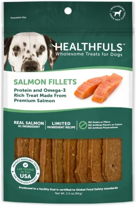 Salmon Fillet Dog Treats, 3.5oz