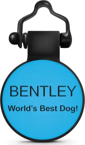 SiliDog - The Original Silicone Silent Dog Tag - Personalized Engraved Soundless Pet ID - As Seen On Shark Tank - Durable - Never Fades