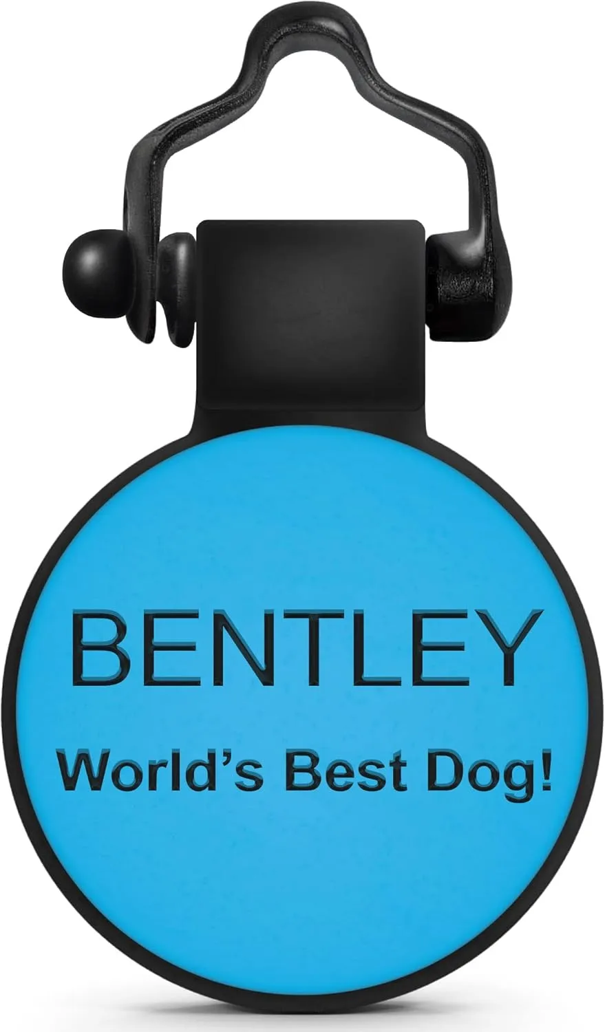 SiliDog - The Original Silicone Silent Dog Tag - Personalized Engraved Soundless Pet ID - As Seen On Shark Tank - Durable - Never Fades