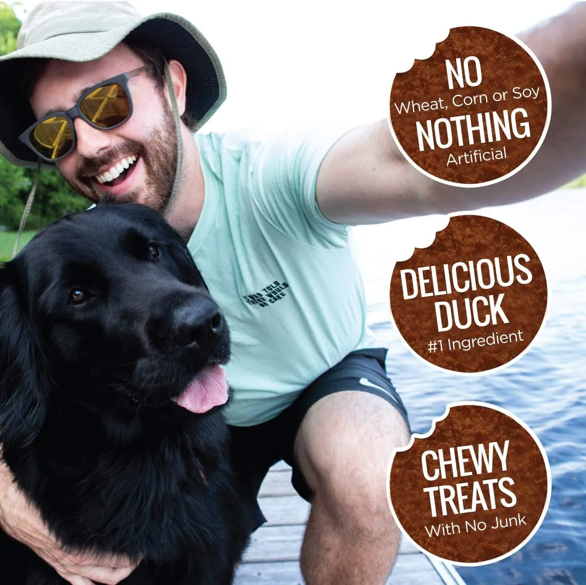 Smart Cookie All Natural Soft Dog Treats - Duck & Squash - Training Treats for Dogs with Allergies or Sensitive Stomachs - Grain Free Dog Treats, Chewy, Human-Grade, Made in USA - 5oz Bag